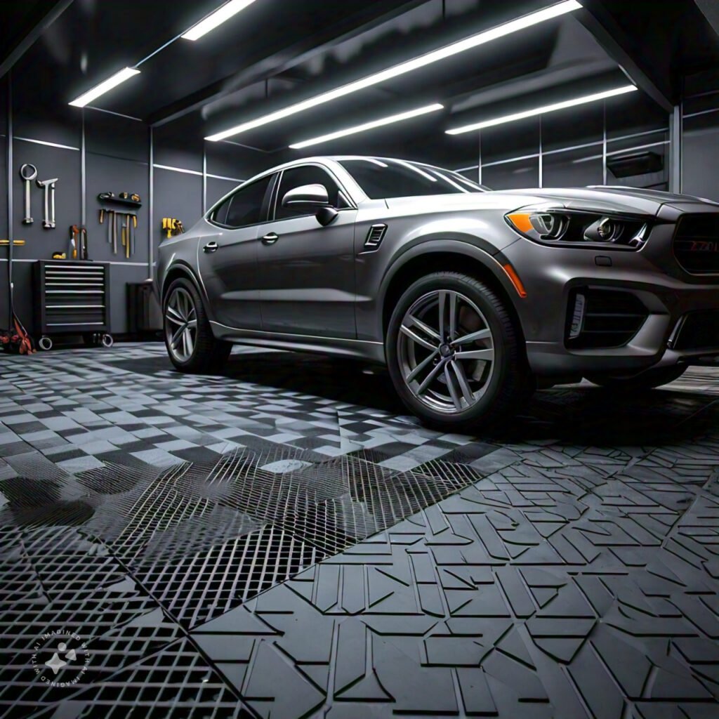Garage tile flooring