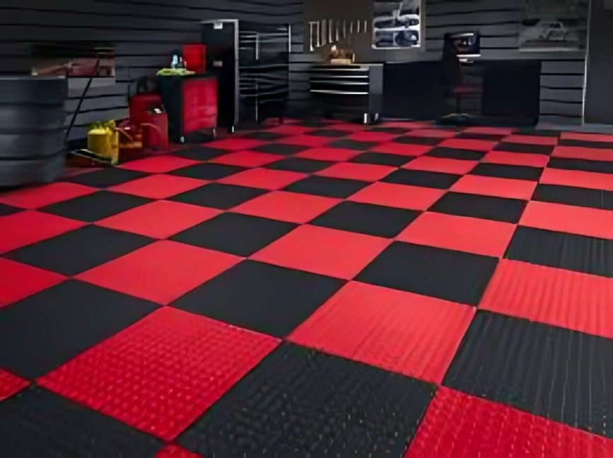 Rubber flooring for left