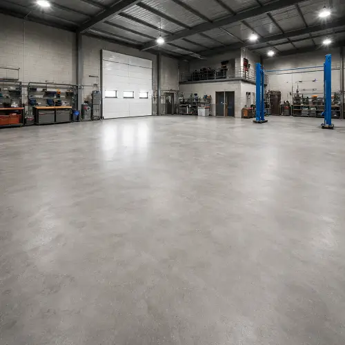 Microcement Garage Flooring in Warehouses and Industrial Garages 1