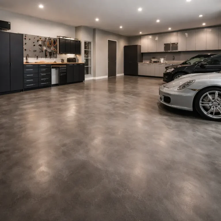 Residential Microcement Garage Flooring